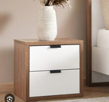 Side Bed Cabinet – Modern Wooden Bedside Table with Storage Drawer