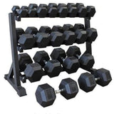 Hexagon Rubber-Coated Dumbbells – 5kg & 10kg Single Hand Weights for Home & Gym Workouts