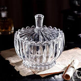 Elegant Glass Sugar Dish with Lid – 350g
