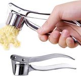 Stainless Steel Garlic Crusher – Kitchen Handheld Press
