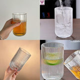 6-Piece Ribbed Water & Juice Glass Set – 400ml