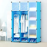 3 Column Large Capacity Portable Plastic Wardrobe .