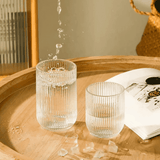 Ribbed Drinking Water/Juice Glass – 440ml