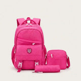 3-in-1 Chevron Pattern School & Casual Bag Set