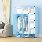 3 Column Large Capacity Portable Plastic Wardrobe .