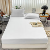 6-Piece Plain White Fitted Cotton Bedsheet Set – 7×8 / 6×7