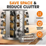 12PCS Rotating Spice Rack Set