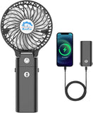Rechargeable Handheld Fan 2000mAh – Portable 3-Speed Mini Fan