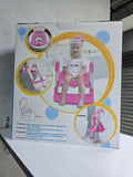 Kids Training Toilet Seat Trainer with Soft PVC Cushion – Pink