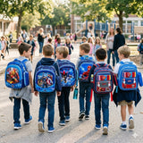 2-in-1 Cartoon-Themed School Backpack Set with Pencil Pouch