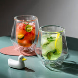 6PC HEXAGONAL GLASS SET – 300ML STYLISH DRINKING GLASSES