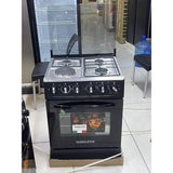 Globalstar JET 50×55 3+1 Standing Cooker with Electric Oven – Black
