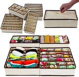 3PCS Foldable Fabric Drawer Organizers – Space Saving Wardrobe Storage Boxes