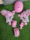 Adjustable Kids Roller Skates Set with Helmet & Protective Gear