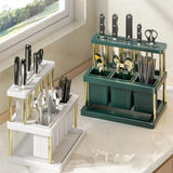 Kitchen Cutlery Holder & Utensil Drainer – Multifunctional Spoon, Fork, Knife & Chopstick Storage Rack