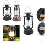 Portable Waterproof Vintage Lantern – Solar, USB & Hand-Crank Emergency Light