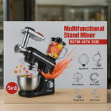 5-IN-1 MULTIFUNCTIONAL STAND MIXER – 1400W BLENDER, MEAT GRINDER & DOUGH MIXER