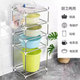 Multipurpose Stainless Steel Rack – Adjustable Storage Shelf for Clothes, Towels, Kitchenware & Books