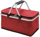 Foldable Thermal Picnic Basket – Insulated Collapsible Food Carrier with Waterproof Lining