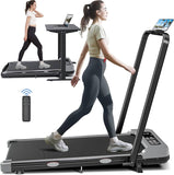 8-Speed Foldable Walking Pad Treadmill – Compact Indoor Walking & Light Jogging Machine with Handlebars