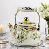 Elegant Enamel Kettle – Classy Stovetop Tea & Water Kettle for Stylish Kitchens