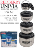 Redberry UNIVIA Premium Stainless Steel Insulated Hotpot Set – 4pcs