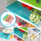 4-Piece PVC Fridge Mats – Refrigerator Shelf Liners
