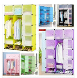 3 Column Large Capacity Portable Plastic Wardrobe .