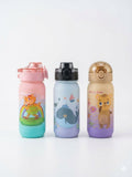 Kids Cartoon Sippy Water Bottle – BPA-Free Reusable Drinking Bottle for Children