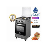 Nunix 50×55 3+1 Standing Cooker with Electric Oven
