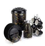 Black Breakfast Set – 14 Piece Tea & Breakfast Serving Set
