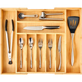 Multifunctional Bamboo Drawer Organizer – Sustainable & Stylish .