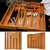 Multifunctional Bamboo Drawer Organizer – Sustainable & Stylish .