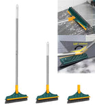 3-in-1 V-Shaped Floor Scrubbing Brush – Broom, Scrubber & Squeegee