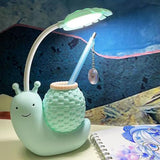 Cartoon Snail LED Kids Reading Lamp – USB Rechargeable Night Light
