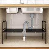 Extendable Under-the-Sink Organizer – Adjustable Kitchen & Bathroom Storage Rack