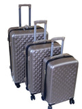 3-in-1 Luxurious Fibre Suitcase Set – 3PCS Spinner Luggage