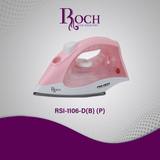 Roch Steam Iron Box – Non-Stick Soleplate, Steam & Dry Ironing with Adjustable Temperature