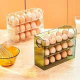 3 Layer Acrylic 30-Egg Storage Fridge Box – Space-Saving Refrigerator Egg Organizer