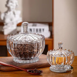 Elegant Glass Sugar Dish with Lid – 350g