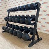 Hexagon Rubber-Coated Dumbbells – 5kg & 10kg Single Hand Weights for Home & Gym Workouts