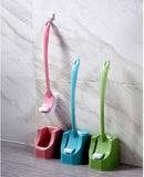 Double-Sided Toilet Brush with Matching Stand