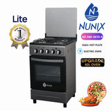 Nunix 50×55 3+1 Standing Cooker with Electric Oven