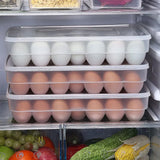 34-Piece Egg Tray Storage Container with Lid