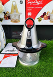 Signature 1.8L Electric Chopper – 3-in-1 Meat Mincer, Grinder & Chopper