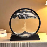 Moving Sand Scape Decor – Stress-Relief Glass Art (25×26 cm)