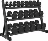 Hexagon Rubber-Coated Dumbbells – 5kg & 10kg Single Hand Weights for Home & Gym Workouts