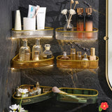 Elegant Acrylic Fancy Bathroom Shelf – Corner & Rectangular Design <price is per piece>