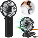Rechargeable Handheld Fan 2000mAh – Portable 3-Speed Mini Fan