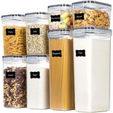 8-Piece Food & Cereal Pantry Storage Containers – Organized & Convenient.